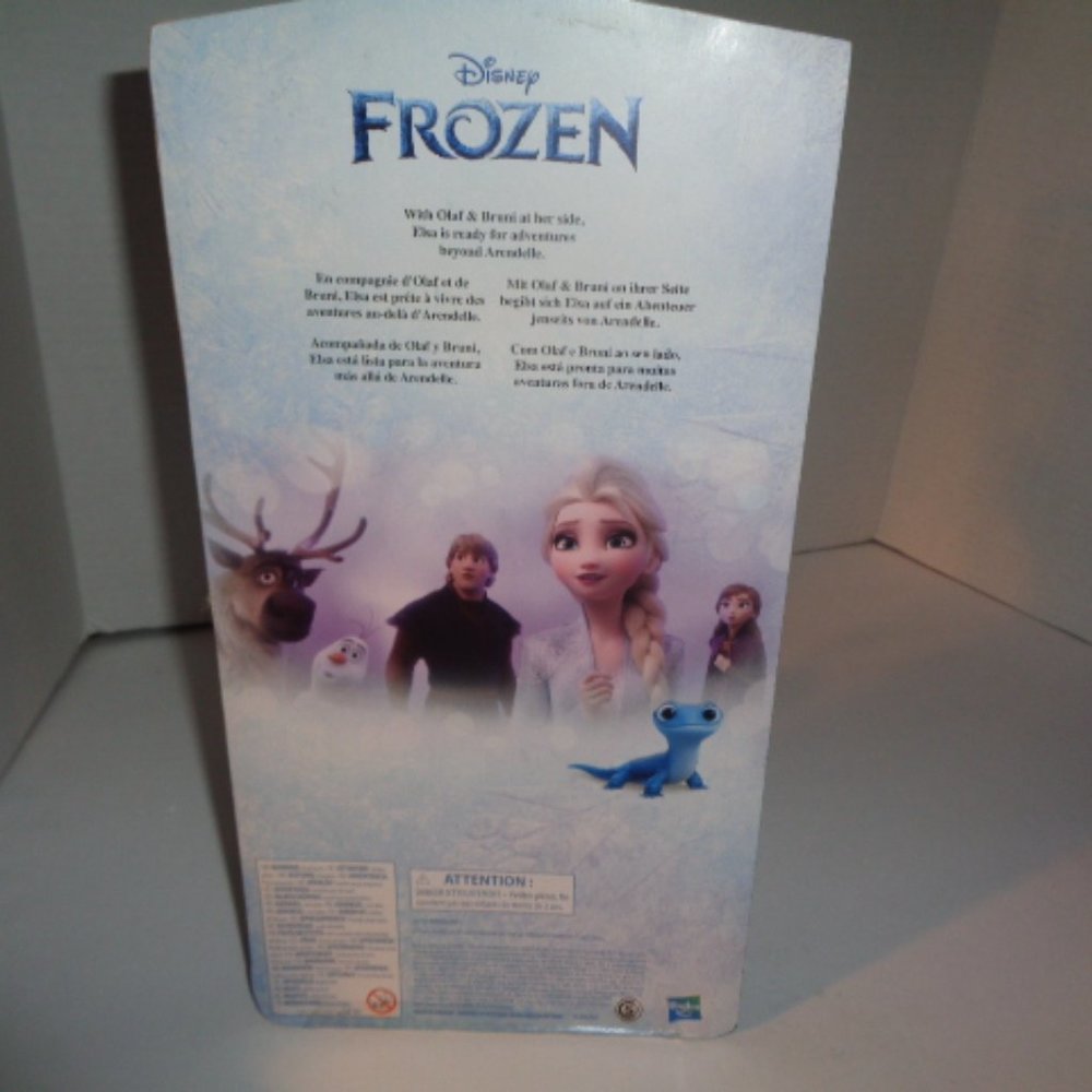 Disney Frozen II Elsa Doll With Olaf & Bruni At Her Side 11" Tall Hasbro, Sealed - Picture 5 of 6